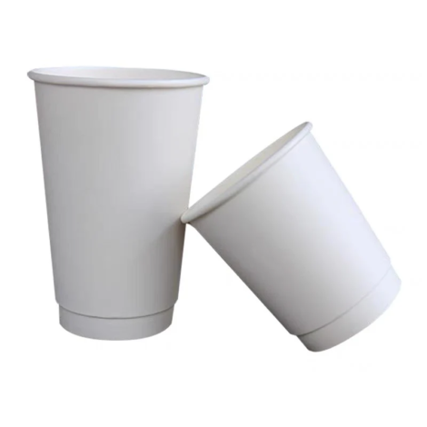 8OZ WHITE DOUBLE WALL CUP