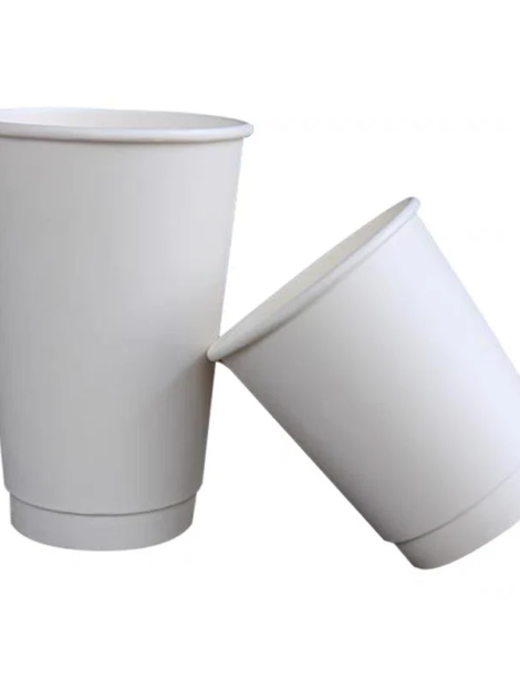 8OZ WHITE DOUBLE WALL CUP