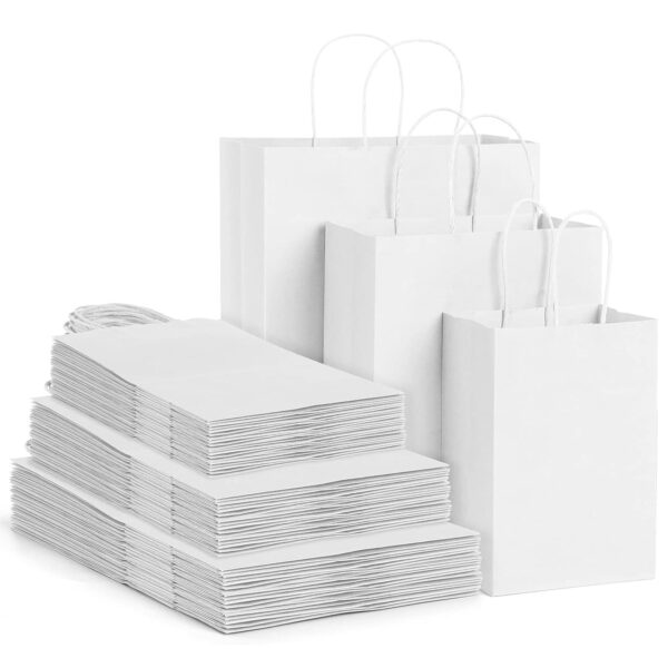 WHITE KRAFT BAG - 29X29X15 CM