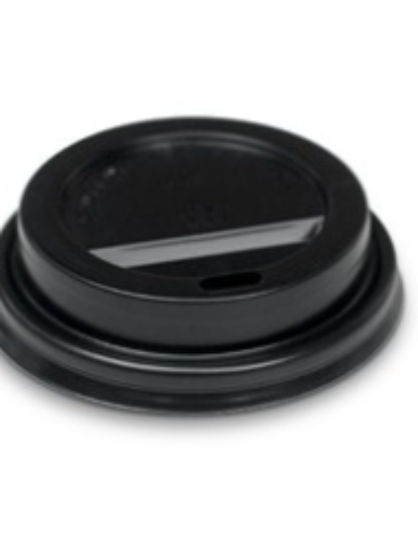 4OZ PLASTIC LID BLACK