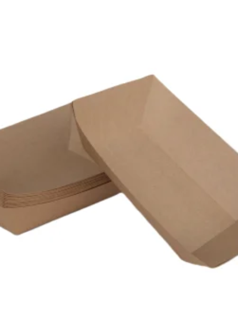 PAPER BROWN TRAY 110X76X40MM