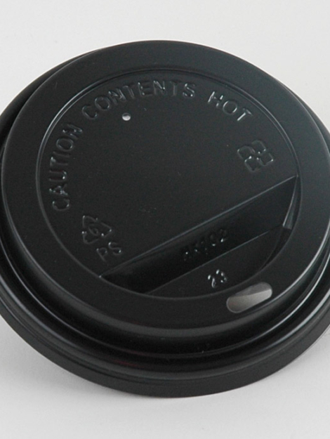 16OZ PLASTIC LID BLACK